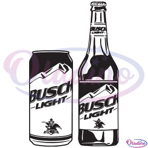 Busch Light Bottle And Can SVG Digital File, Can Alcohol Beer Svg