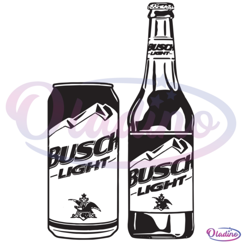 Busch Light Bottle And Can SVG Digital File