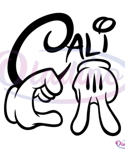 CALI- MICKEY MOUSE HANDS SVG Digital File, Cali Svg, Disney Svg