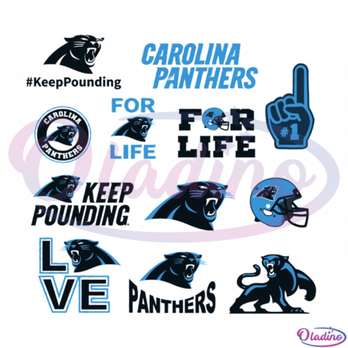 Carolina Panthers Logo Bundle SVG