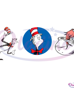 Funny Cat In Hat Bundle SVG Digital File, Dr Seuss Svg