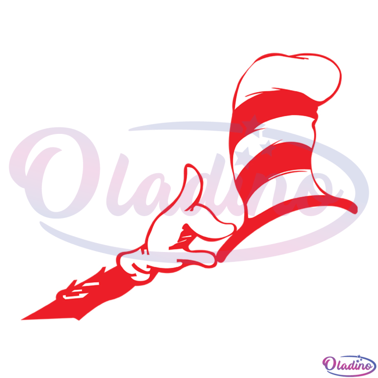 Cat In The Red Hat Svg Digital File Dr Seuss Svg Hat Svg 3889