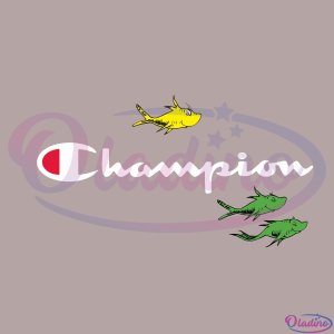 Champion Dr Seuss 1 Fish 2 SVG Digital File, Dr Seuss Svg