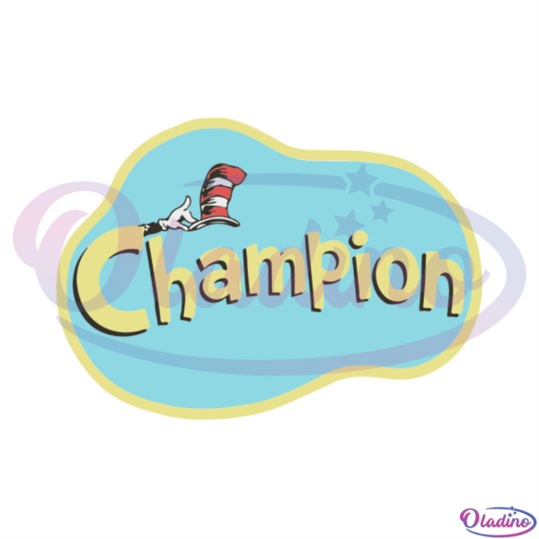 Champion The Cat In The Hat SVG Digital File, Dr. Seuss Svg