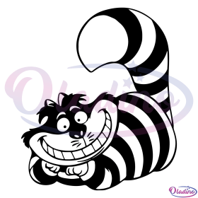 Free Cheshire Cat Svg Digital File Alice In Wonderland Svg - Oladino