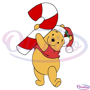 Christmas Cute Pooh SVG Digital File Disney Svg, Pooh Svg, Winnie Svg