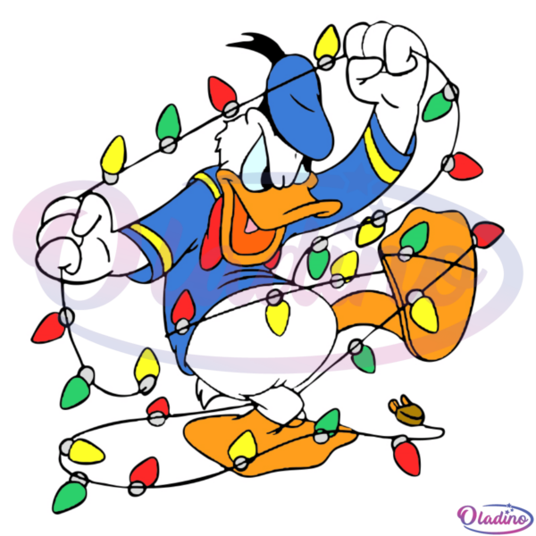 Christmas Donald Duck SVG Digital File, Disney Movie Svg, Donald Svg