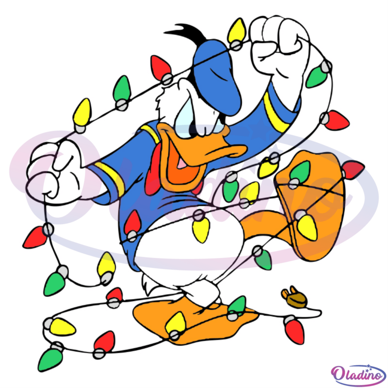 Christmas Donald Duck SVG Digital File