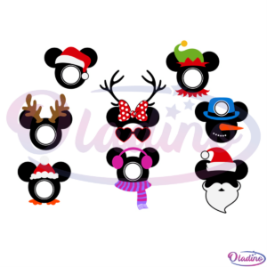 Christmas Mickey Bundle SVG Digital File Disney Svg