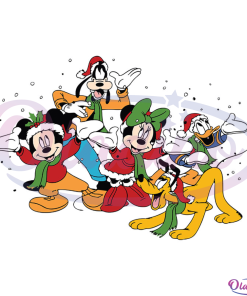 Christmas Mickey Family SVG Digital File Disney Svg, Mickey Svg