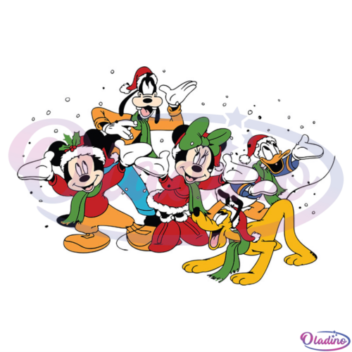 Christmas Mickey Family SVG Digital File Disney Svg