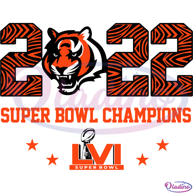 Cincinnati Bengals Super Bowl 2022 SVG Digital File