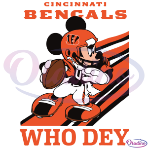 Cincinnati Bengals SVG Digital File, Slogan Who Dey Svg