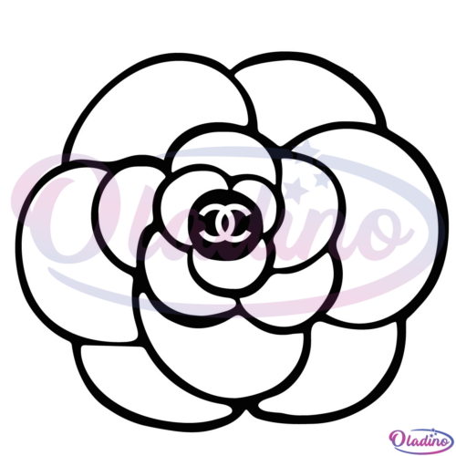 Classic Cammellia Chanel SVG Digital File