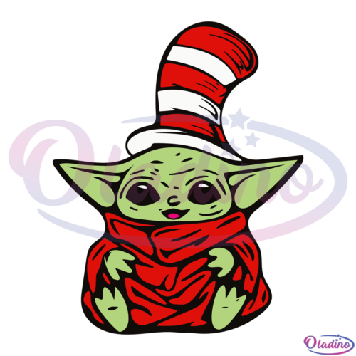 Cute Yoda Dr Seuss Day SVG Digital File