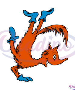 Dancing Fox SVG Digital File, Dr Seuss fox in socks Svg
