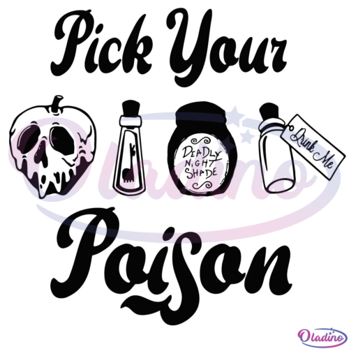 Disney Villain Pick Your Poison SVG Digital File