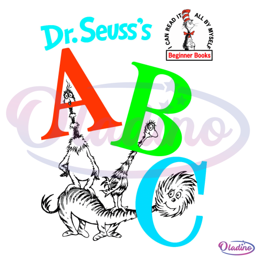 Dr Seuss ABC SVG Digital File, Dr Seuss Svg, Dr Seuss Thing Svg