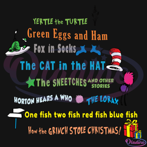 Dr Seuss Book SVG Digital File