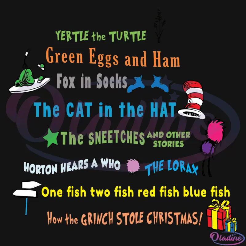 Dr Seuss Book SVG Digital File