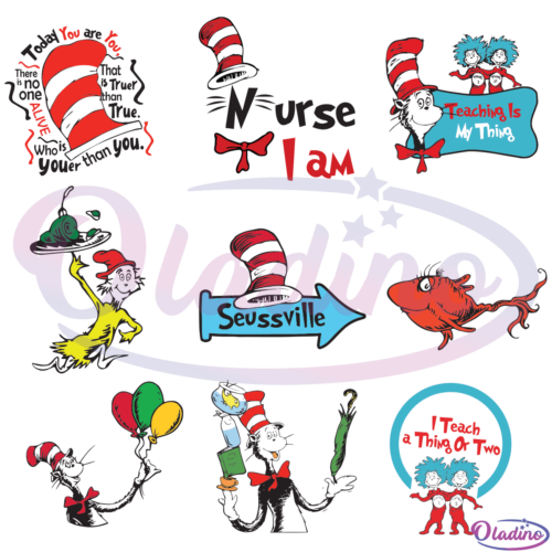 Seuss Ville Dr Seuss Bundle SVG Digital File