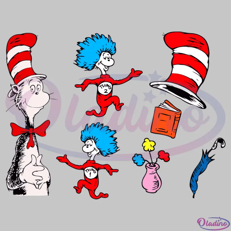 Dr Seuss Thing Bundle SVG Digital File