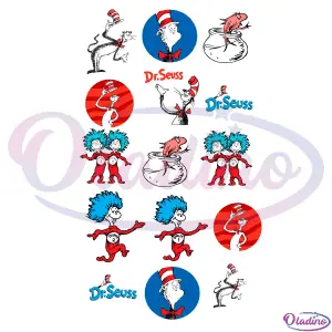 Dr Seuss Characters Bundle SVG Digital File