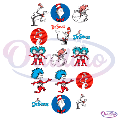 Dr Seuss Book SVG Digital File, Bundle Dr Seuss Svg