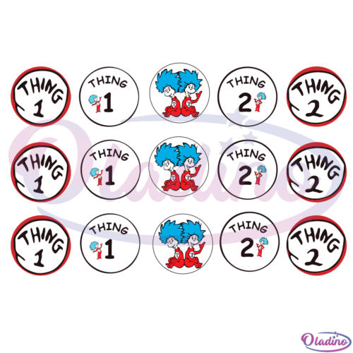 Dr Seuss Thing Bundle SVG Digital File