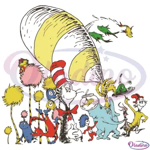 Dr Seuss Characters SVG Digital File