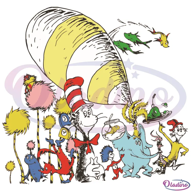 Dr Seuss Characters SVG Digital File