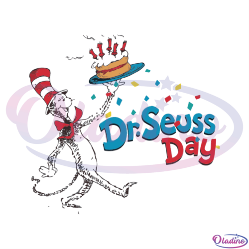 Dr. Seuss Day Birthday Cake SVG Digital File