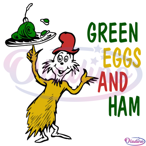 Dr Seuss Green Eggs And Ham SVG Digital File, Dr Seuss Svg
