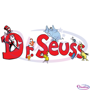 Dr Seuss Logo SVG Digital File, Dr Seuss Svg, Cat In The Hat Svg