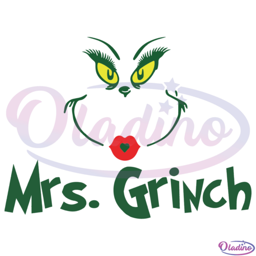 Dr Seuss Mrs Grinch SVG Digital File