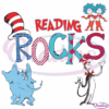 Dr Seuss Reading Rocks SVG Digital File