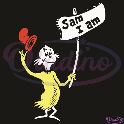 Dr Seuss Sam I Am SVG Digital File, Dr Seuss Svg, Sam Svg