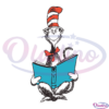 Cat In The Hat Reading Book SVG Digital File, Dr Seuss Svg