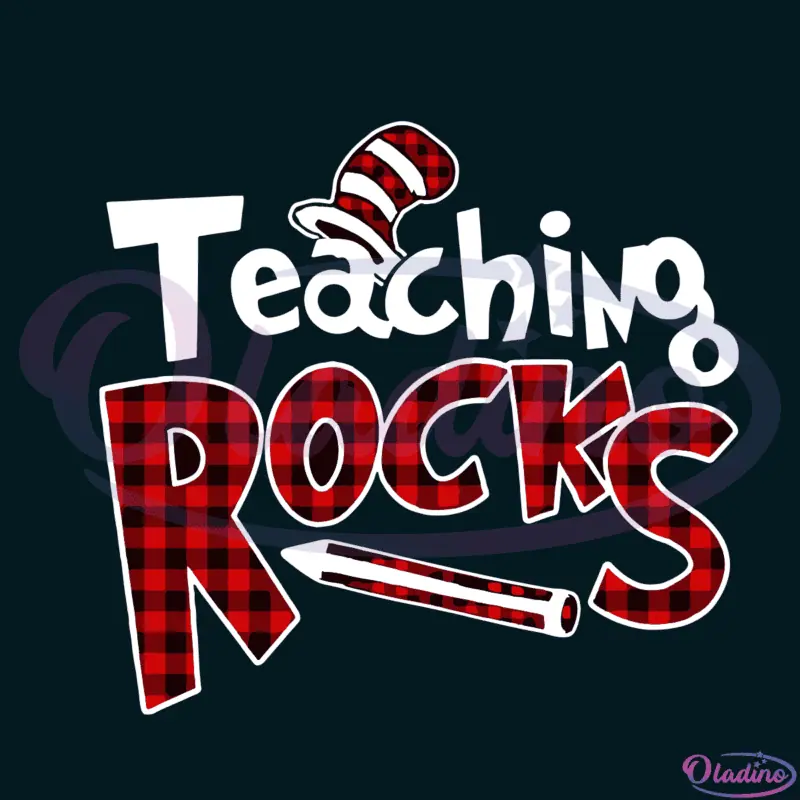 Dr Seuss Teaching Rocks SVG Digital File