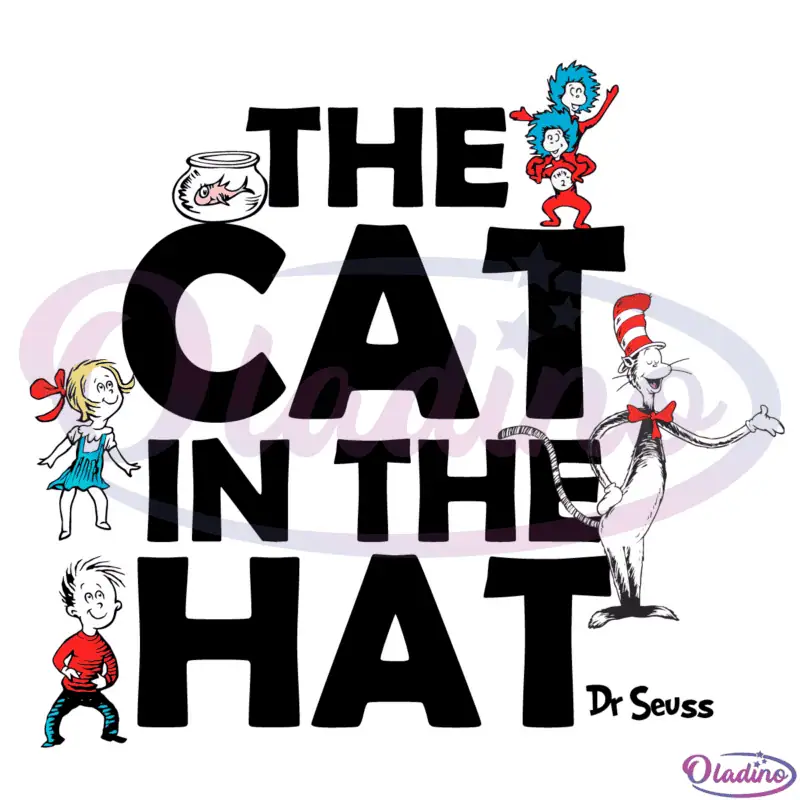 Dr. Seuss The Cat in the Hat Characters SVG Digital File