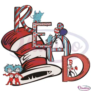 Read accross America Dr Seuss SVG Digital File