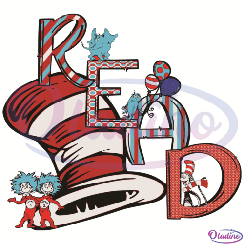 Read accross America Dr Seuss SVG Digital File