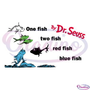 Dr seuss fish SVG Digital File