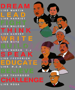 Dream Like Martin Lead Like Harriet SVG, Black History Month SVG