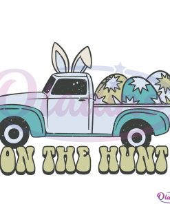 Easter Truck On The Hunt SVG Digital File, Easter Egg Svg