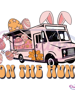 Easter Truck On The Hunt SVG Digital File, Easter Egg Svg