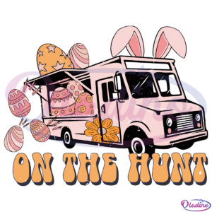 Easter Truck On The Hunt SVG Digital File