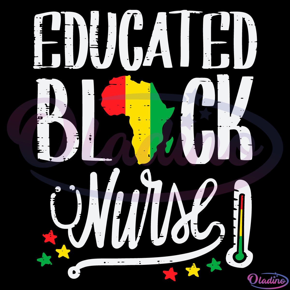 Educated Black Nurse SVG Digital File, Africa Map Svg, African Pride Svg