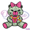 Female Gangster Teddy Bear Made Of Money PNG Design Lady Street Thug PNG