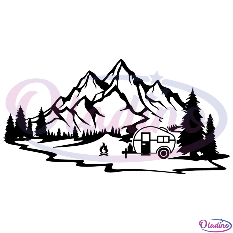 Forest Camper SVG Digital File